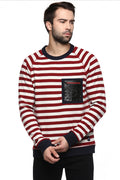 Axmann Striped Full Sleeve Round Neck Pullover - MODA ELEMENTI