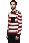 Axmann Striped Full Sleeve Round Neck Pullover - MODA ELEMENTI