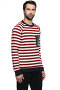 Axmann Striped Full Sleeve Round Neck Pullover - MODA ELEMENTI