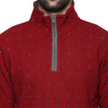 Axmann Full Sleeve Printed Zipper Pullover - MODA ELEMENTI
