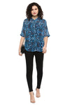Deep Lake Printed Casual Shirt - MODA ELEMENTI
