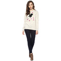 Full Sleeve Butterfly Patch Embroidered Sweatshirt - MODA ELEMENTI