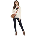 Full Sleeve Butterfly Patch Embroidered Sweatshirt - MODA ELEMENTI