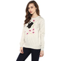 Full Sleeve Butterfly Patch Embroidered Sweatshirt - MODA ELEMENTI