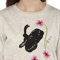 Full Sleeve Butterfly Patch Embroidered Sweatshirt - MODA ELEMENTI