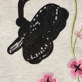 Full Sleeve Butterfly Patch Embroidered Sweatshirt - MODA ELEMENTI