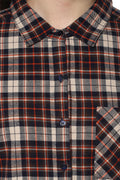 Meow Embroidered Checkered Winter Shirt - MODA ELEMENTI