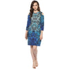 Deep Sea Cold Shoulder Midi Dress - MODA ELEMENTI