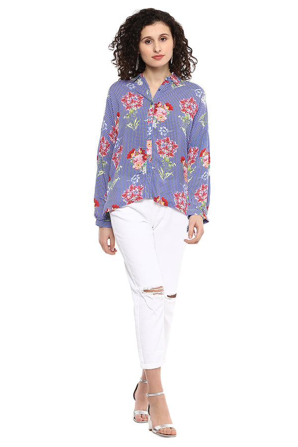 Floral Printed Casual Shirt - MODA ELEMENTI