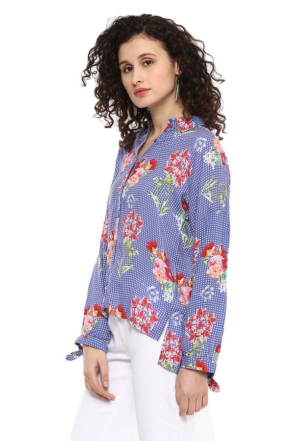 Floral Printed Casual Shirt - MODA ELEMENTI