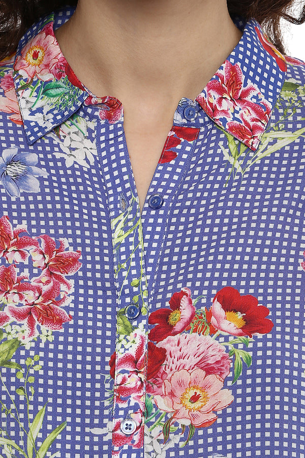 Floral Printed Casual Shirt - MODA ELEMENTI