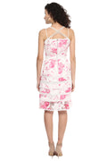 Floral Detail Skater Dress - MODA ELEMENTI