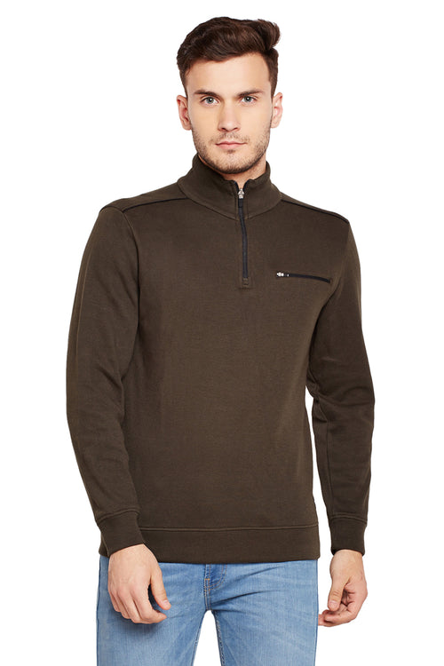 Axmann Neck Zipper Full Sleeve Pullover